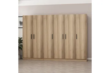 Fruitland Garderob 270 cm - Brun - Products - Förvaring - Garderober & garderobssystem - Garderobsskåp