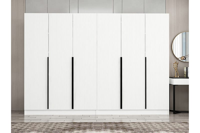 Fruitland Garderob 270 cm - Vit - Products - Förvaring - Garderober & garderobssystem - Garderobsskåp