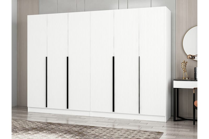 Fruitland Garderob 270 cm - Vit - Products - Förvaring - Garderober & garderobssystem - Garderobsskåp