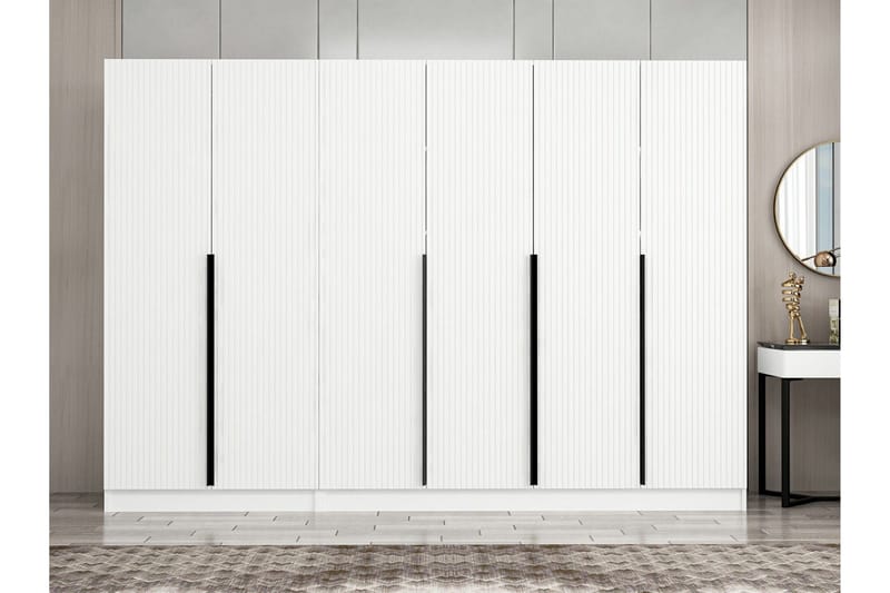 Fruitland Garderob 270 cm - Vit - Products - Förvaring - Garderober & garderobssystem - Garderobsskåp