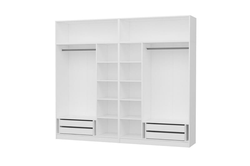 Fruitland Garderob 270 cm - Vit - Products - Förvaring - Garderober & garderobssystem - Garderobsskåp