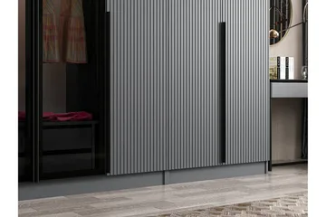 Fruitland Garderob 315 cm - Antracit - Products - Förvaring - Garderober & garderobssystem - Garderobsskåp