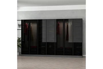Fruitland Garderob 315 cm - Antracit - Products - Förvaring - Garderober & garderobssystem - Garderobsskåp