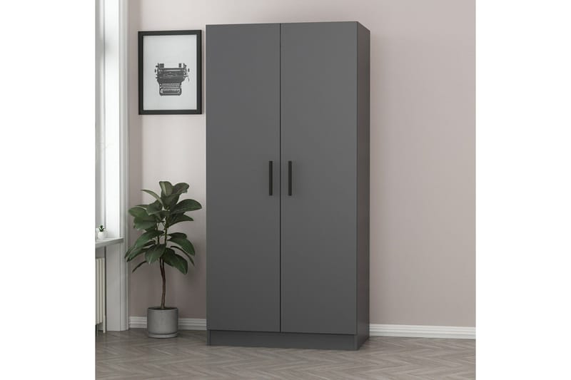 Fruitland Garderob 90 cm - Antracit - Products - Förvaring - Garderober & garderobssystem - Garderobsskåp