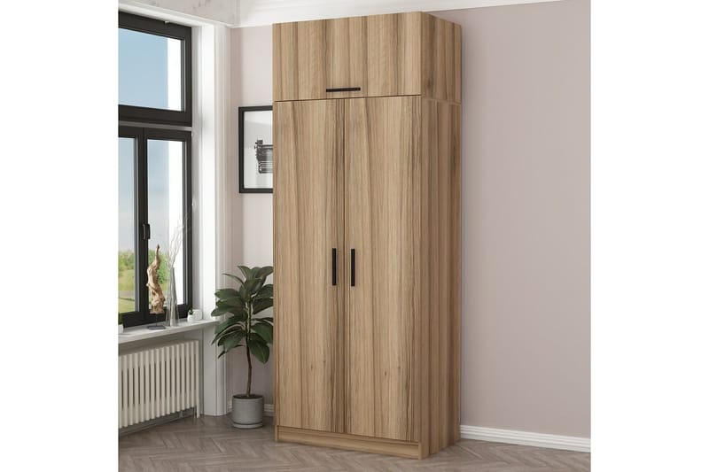 Fruitland Garderob 90 cm, Ek