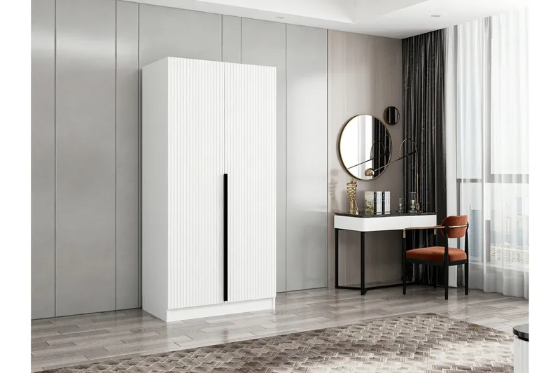 Fruitland Garderob 90 cm - Vit - Products - Förvaring - Garderober & garderobssystem - Garderobsskåp