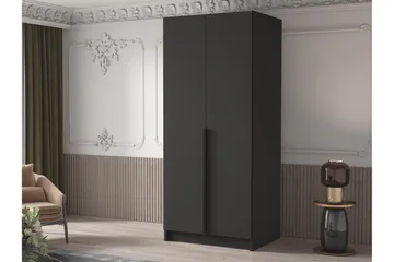 Julissa Garderob 100 cm - Svart - Products - Förvaring - Garderober & garderobssystem - Garderobsskåp