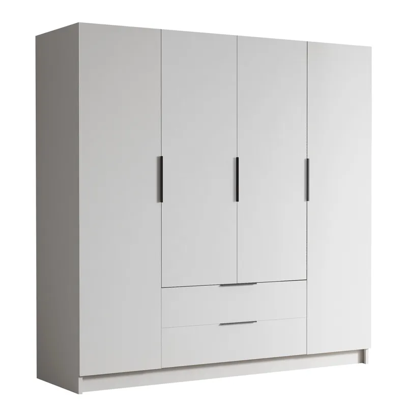 Kelros Garderob 200x216 cm, Vit