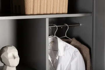 Piring Garderob 85x45x183 cm - Ljusgrå - Products - Förvaring - Garderober & garderobssystem - Garderobsskåp