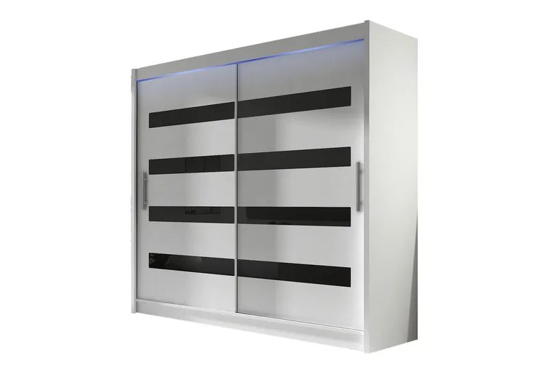 Prag Garderob 180x215 cm, Vit