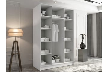 Herrljunga Garderob med Spegel 150 cm - Kashmir/Svart - Products - Förvaring - Garderober & garderobssystem