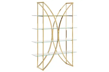 Bokhylla Hollow Guld - Guld - Products - Förvaring - Hylla - Bokhylla