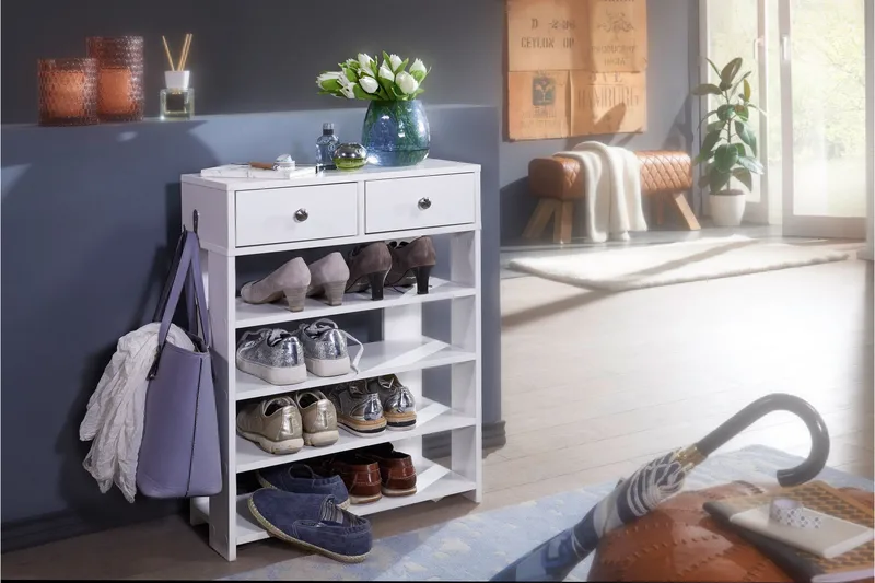 Basnaw Skoskåp 60x24 cm - Vit - Products - Förvaring - Skåp - Förvaringsskåp