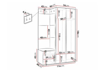 Dunvegan Highboard Black - Products - Förvaring - Skåp - Förvaringsskåp