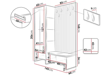 Dunvegan Highboard Black - Products - Förvaring - Skåp - Förvaringsskåp