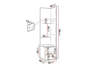Dunvegan Highboard Graphite - Products - Förvaring - Skåp - Förvaringsskåp