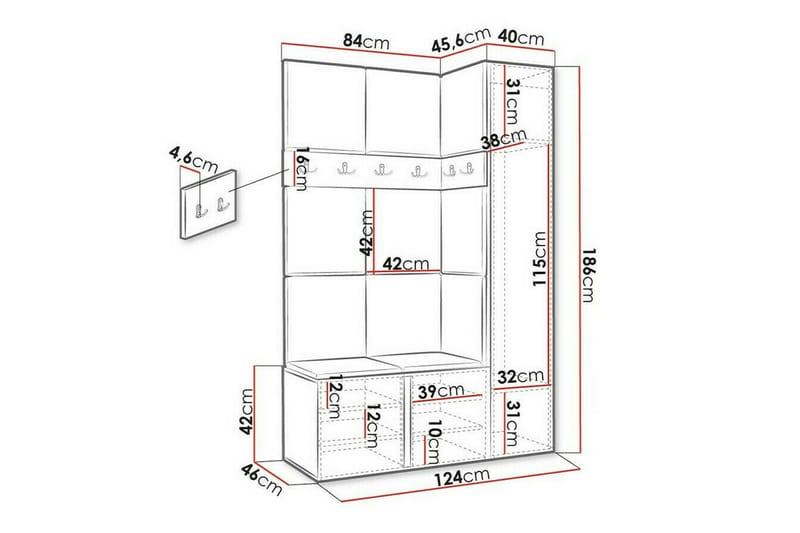 Dunvegan Highboard Graphite - Products - Förvaring - Skåp - Förvaringsskåp