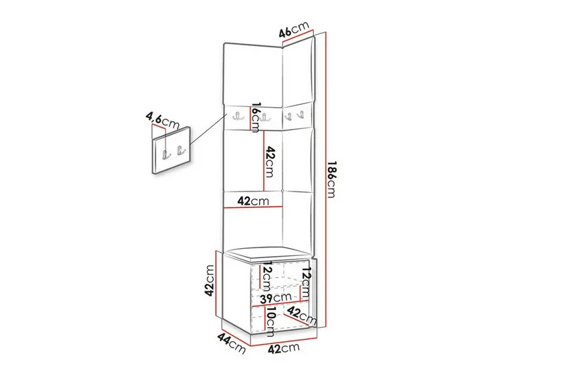 Dunvegan Highboard White - Products - Förvaring - Skåp - Förvaringsskåp