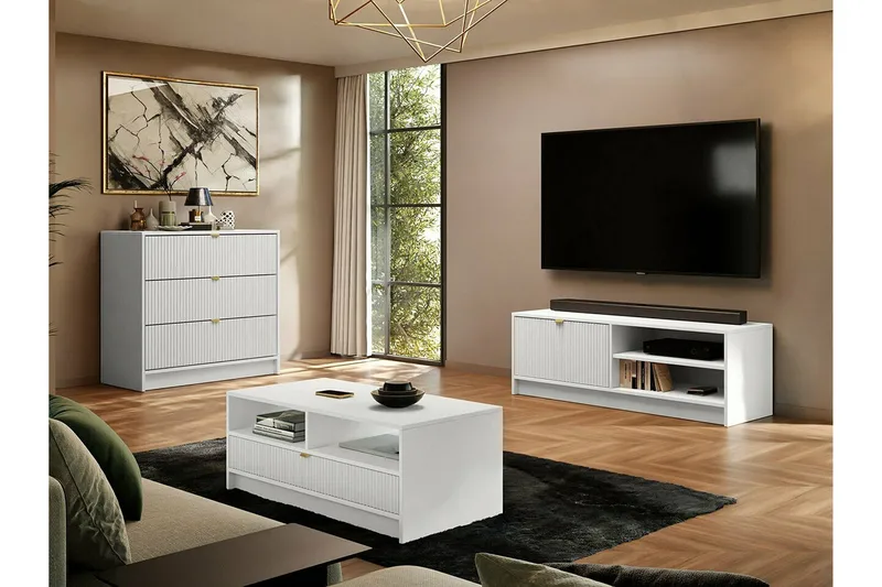 Novaj Highboard - Vit - Products - Förvaring - Skåp - Förvaringsskåp