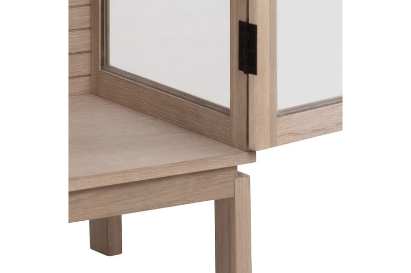 Sakie Vitrinskåp 40 cm djup 80 cm bred 180 cm hög Trä - Vit - Products - Förvaring - Skåp - Vitrinskåp