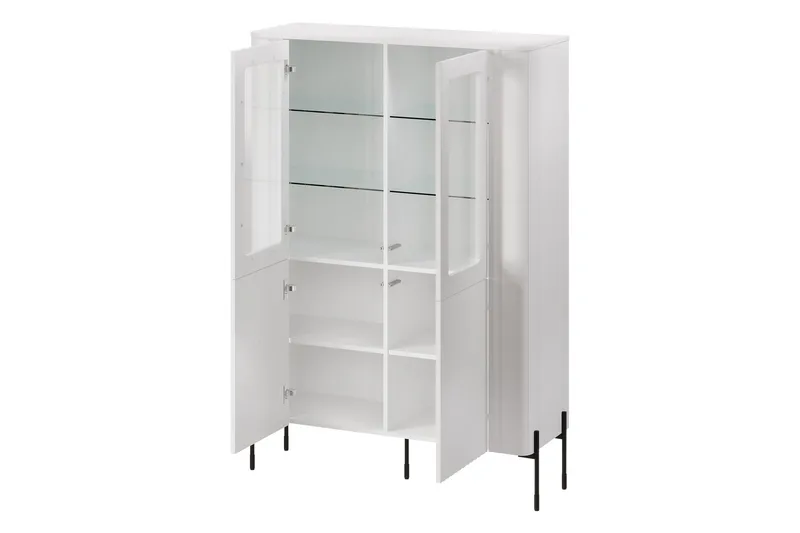 Sherie Vitrinskåp 110x160 cm - Brun - Products - Förvaring - Skåp - Vitrinskåp