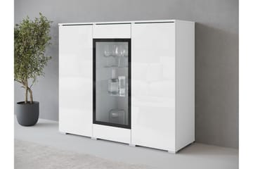Sherie Vitrinskåp 120x104 cm - Vit - Products - Förvaring - Skåp - Vitrinskåp