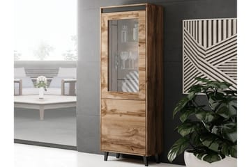 Strontian Vitrinskåp 183 cm Scandinavian Choice Anthracite - Products - Förvaring - Skåp - Vitrinskåp