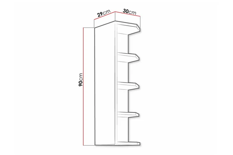 Templemore Köksskåp 30 cm - Vit - Products - Förvaring - Skåp - Förvaringsskåp
