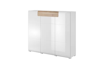 Toreno Highboard 39x147 cm - Vit/Natur - Products - Förvaring - Skåp - Förvaringsskåp