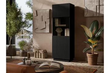 Torvalen Vitrinskåp 60x178 cm - Svart - Products - Förvaring - Skåp - Vitrinskåp