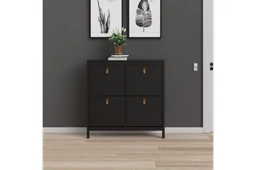 Vallvidera Skoskåp 25x102 cm - Svart/Natur - Products - Förvaring - Skåp - Förvaringsskåp