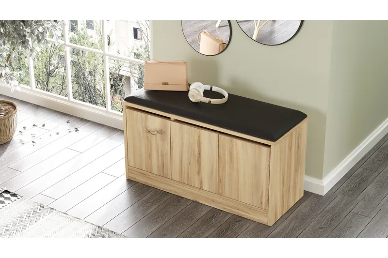 Andifli Skoskåp 89,6x45,8 cm, Brun