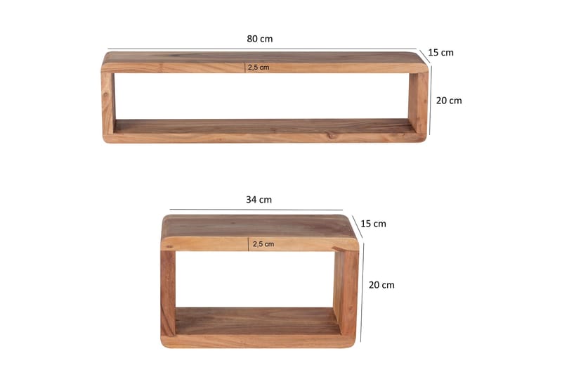 Brinius Vägghylla 3-pack - Trä/natur - Products - Förvaring - Småförvaring - Väggförvaring