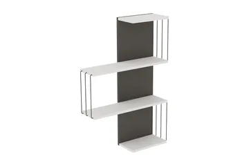 Ljusfors Vägghylla 96x65 cm - Vit/Antracit - Products - Förvaring - Småförvaring - Väggförvaring