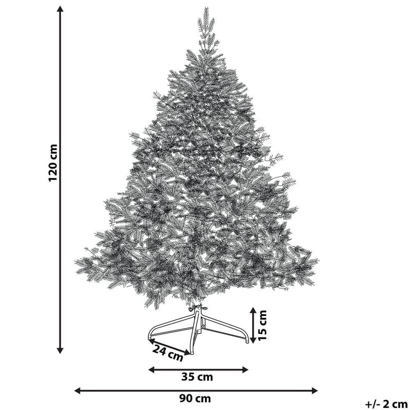 Konstgjord Snöig Julgran Tomichi - 90x90x120 cm - Products - Inredning - Dekoration & inredningsdetaljer - Julpynt & juldekoration - Plastgran