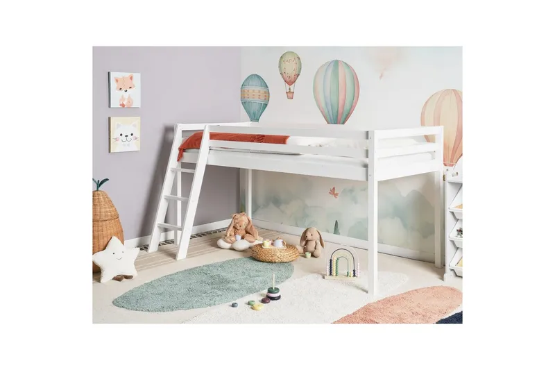 Låg våningssäng Ascoux - Vit - Products - Möbler - Barnmöbler - Barnsäng & juniorsäng - Loftsäng barn