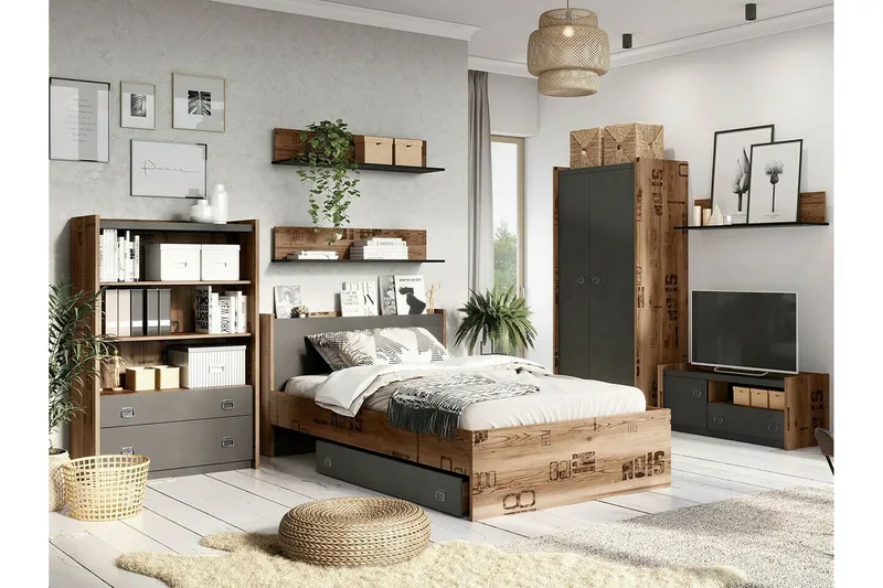 Rathmore Möbelset För Barnrum - Grå - Products - Möbler - Barnmöbler - Barnmöbelset