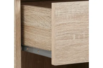 Dareia Sängbord 45 cm med Förvaring Låda + Hylla - Brun - Products - Möbler - Bord & matgrupp - Avlastningsbord & sidobord - Sängbord & nattduksbord