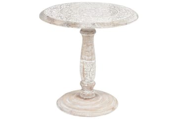 Drusilla Sidobord 45 cm - Ljust trä/Vit - Products - Möbler - Bord & matgrupp - Avlastningsbord & sidobord - Brickbord & småbord