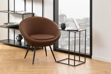 Elgrau Sidobord 43x43 cm - Svart - Products - Möbler - Bord & matgrupp - Avlastningsbord & sidobord - Brickbord & småbord