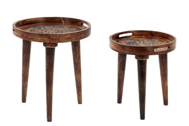 Finbar Satsbord 40 cm, Mörkt trä