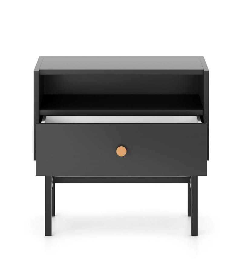 Francisca Sängbord 55 cm - Svart - Products - Möbler - Bord & matgrupp - Avlastningsbord & sidobord - Sängbord & nattduksbord