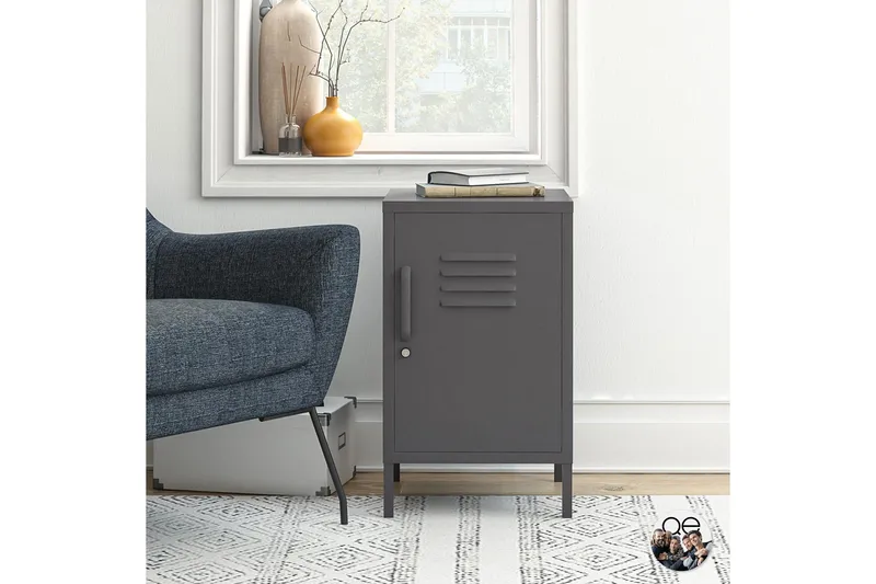 Franklin Sidobord 38x40 cm Grå, Dorel Home
