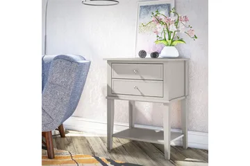 Franklin Sidobord 56x39 cm Beige - Queer Eye - Products - Möbler - Bord & matgrupp - Avlastningsbord & sidobord - Brickbord & småbord