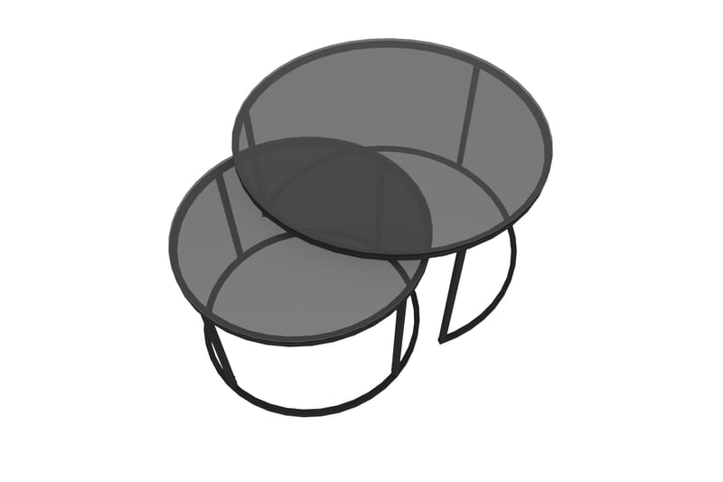 Kashiwa Soffbord 60 cm - Svart - Products - Möbler - Bord & matgrupp - Avlastningsbord & sidobord - Satsbord