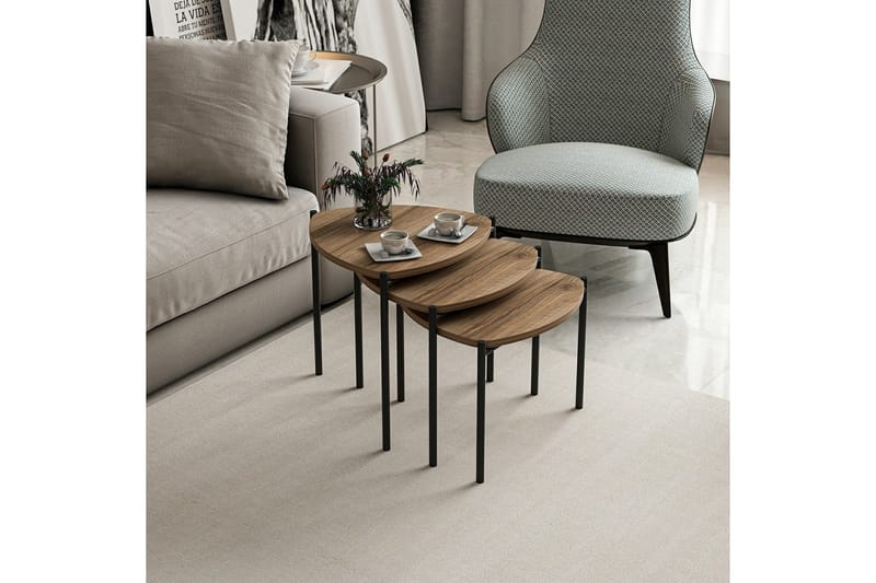 Lenny Satsbord - Valnöt - Products - Möbler - Bord & matgrupp - Avlastningsbord & sidobord - Satsbord