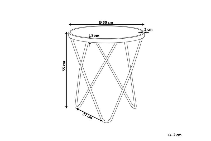 Meerah Sidobord Marmoreffekt - Vit - Products - Möbler - Bord & matgrupp - Avlastningsbord & sidobord - Brickbord & småbord