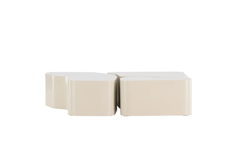 Nordland Soffbord 92x74 cm - Beige - Products - Möbler - Bord & matgrupp - Avlastningsbord & sidobord - Satsbord