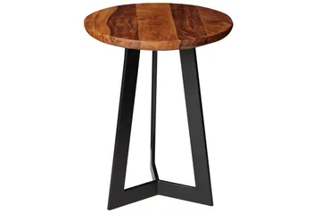 Sido bord Wohnling massivt trä svart metallram rund 35 cm, industriell loftstil 45 cm - 45 cm - Products - Möbler - Bord & matgrupp - Avlastningsbord & sidobord - Brickbord & småbord