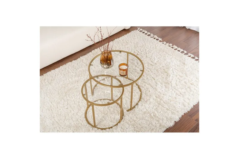 Soffbordssats Naruram Rany - Guld - Products - Möbler - Bord & matgrupp - Avlastningsbord & sidobord - Satsbord